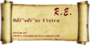 Révész Elvira névjegykártya
